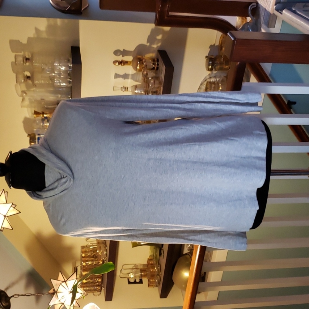A New Day Woman Gray Cowl Neck Knit Top